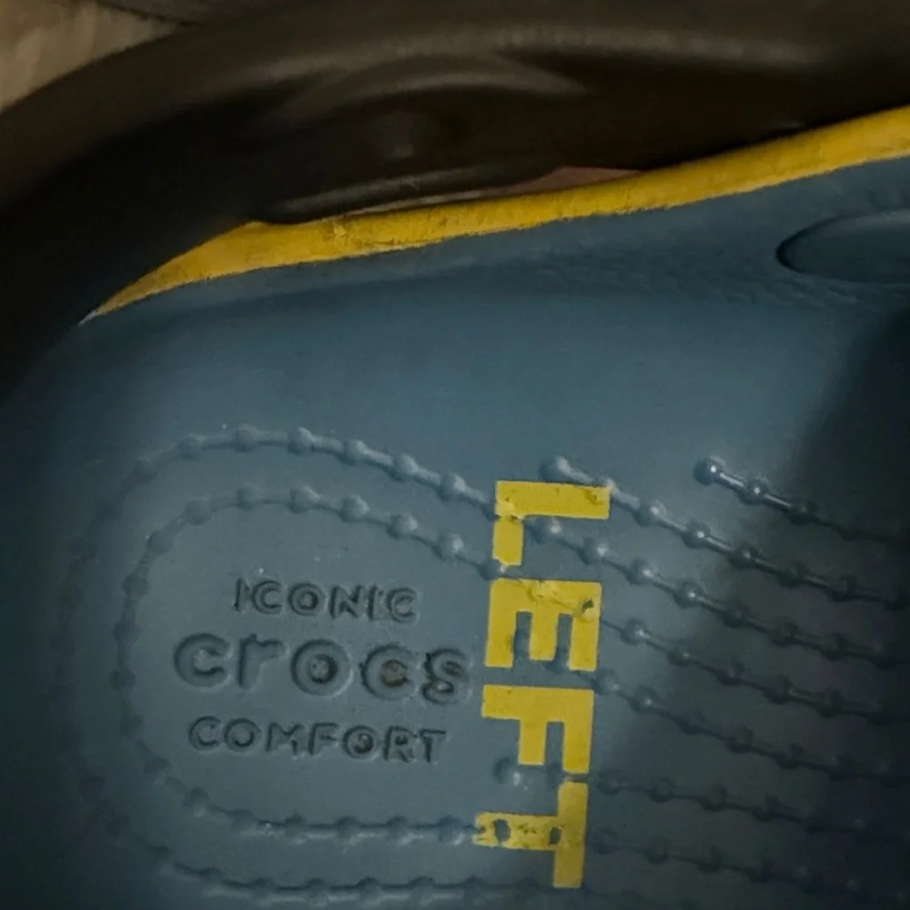 CROCS Kids Water Shoes in Blue and Yellow
